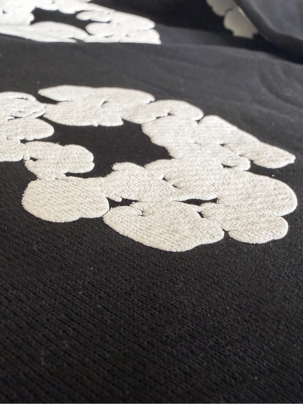 Black Floral Graphic Hoodie - Men's Black Denim Tears - Picture 6 of 7